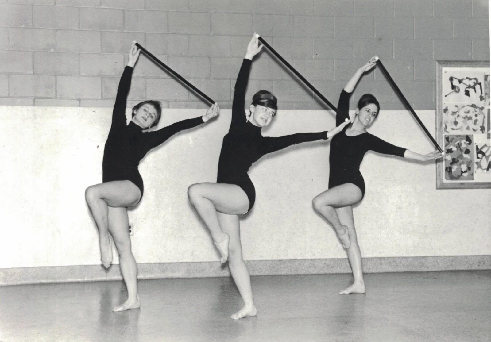 Photo d’archives historiques du club Questo gymnastique rythmique Montréal