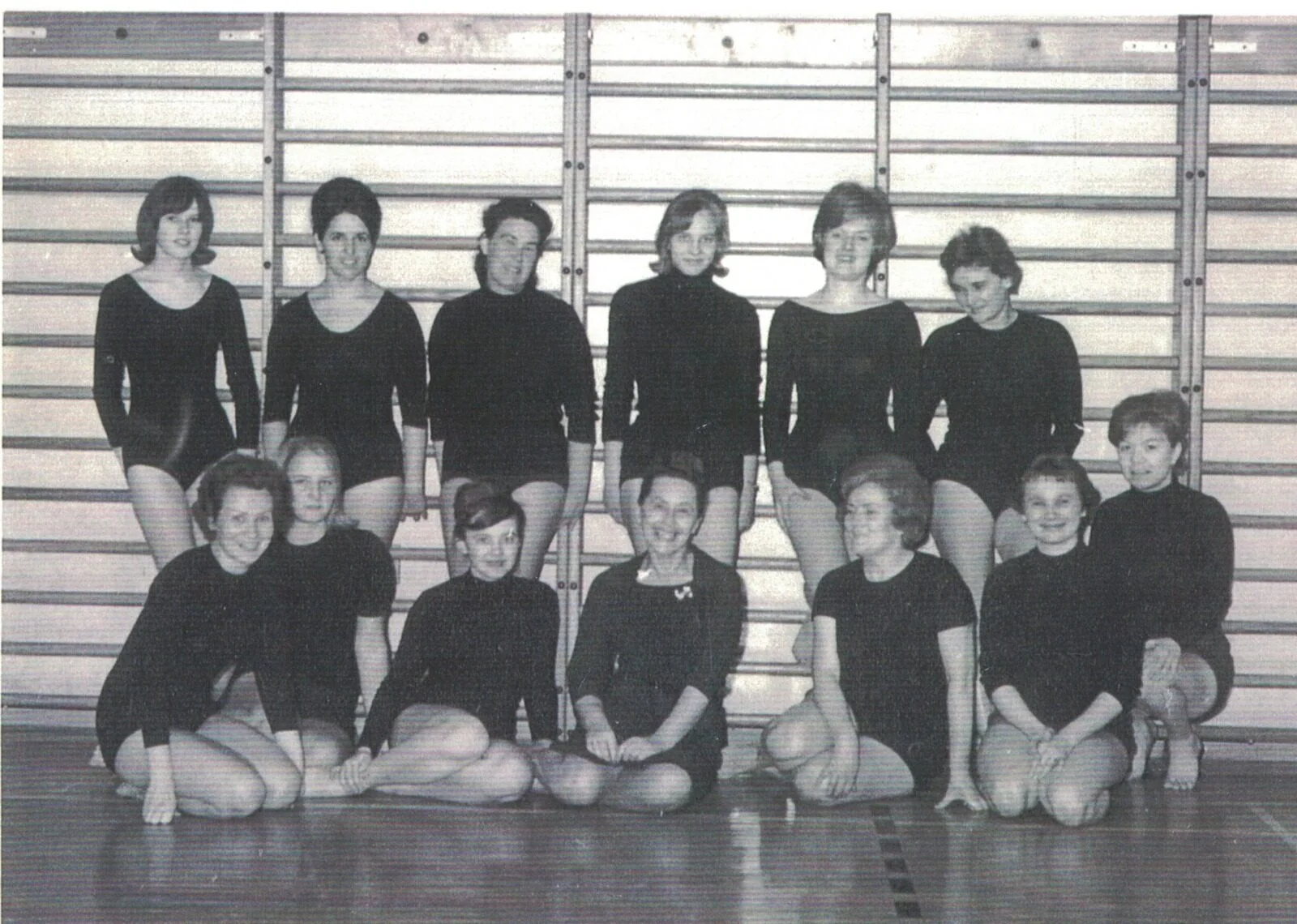 Photo d’archives historiques du club Questo gymnastique rythmique Montréal